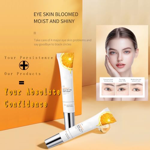 Ojeras Tratamiento Para Mujer, Vitamin c Eye Cream, Eye Tightener Cream for Under Eye Bags, Skin Renewing Anti Aging Eye Cream, Under Eye Cream for Women Mens (40g Crema para Las Ojeras Oscuras Mujer)