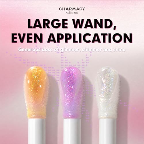 Charmacy Aurora Glitter Lip Gloss - Multicolor Shimmer, Waterproof