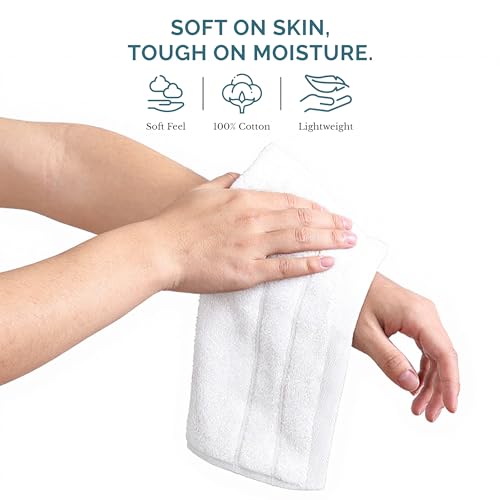 Casa Platino Washcloths 6 Pack 100% Cotton 12x12