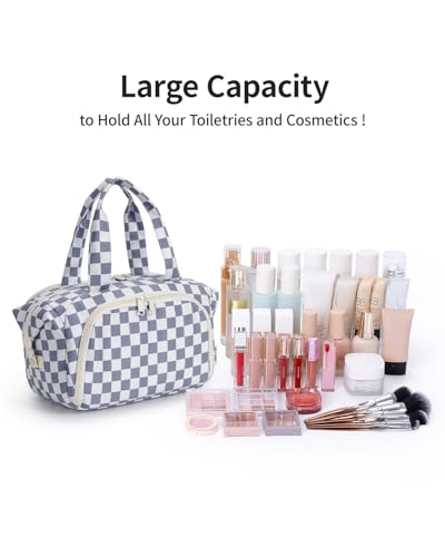 Narwey Large Travel Toiletry Bag for Women with Wet Pocket