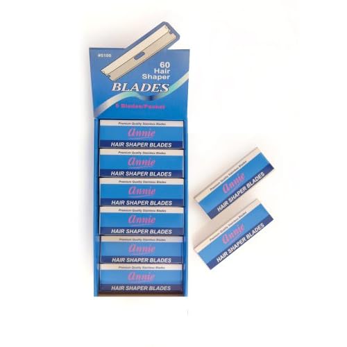 Annie premium quality hair shaper stainless blades 5100 60 pieces total