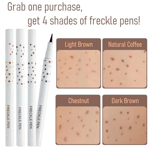 Freckle Pen Set 4 Colors - Waterproof Quick-Dry Makeup
