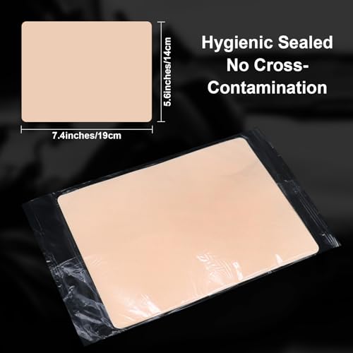 Autdor Tattoo Practice Skin 10Pcs Double-Sided 8x6"