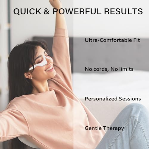 Under-Eye Red Light Therapy Device with 2 Modes and Eye Massage - CNBHEABY