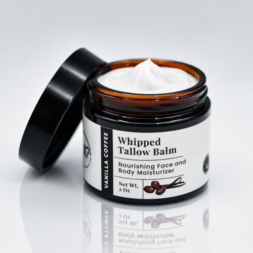 Grass-Fed Beef Whipped Tallow Balm - Vanilla Coffee 2oz
