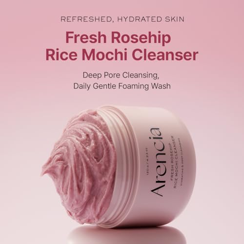 Arencia Rosehip Rice Mochi Brightening Face Cleanser & Scrub
