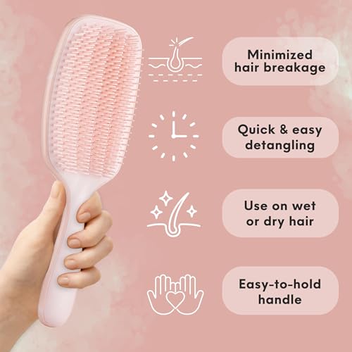 Lily England Detangling Brush for Curly Hair - Wet & Dry Rose Gold