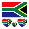 South African Flag Temporary Tattoos, 40 Pcs Waterproof