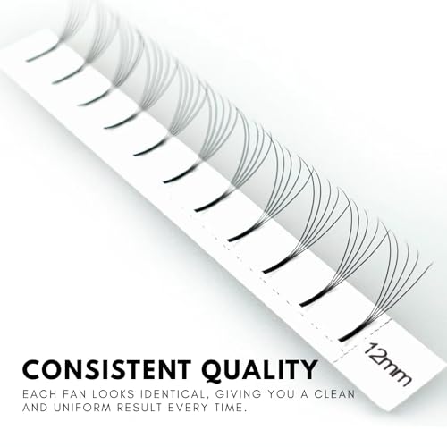 4D Long Stem Premade Fans 0.07mm C Curl 10mm Lash Extensions