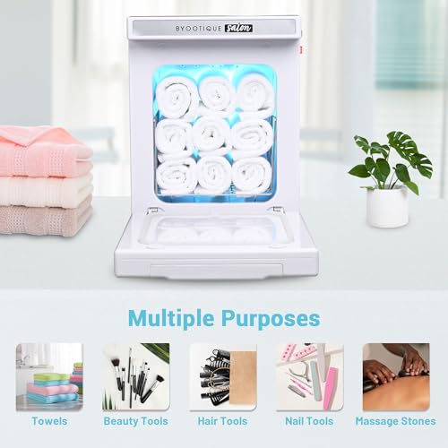 5L Towel Warmer Cabinet with Aluminum Chamber & Removable Tray