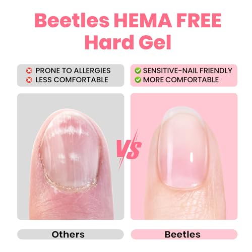 Beetles Pink Builder Gel for Nails 0.53 oz HEMA-Free 9-in-1 Sculpting Gel
