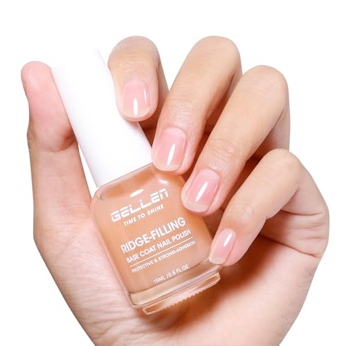 GELLEN 3-in-1 Clear Ridge Filling Base Coat & Nail Strengthener (HEMA Free)