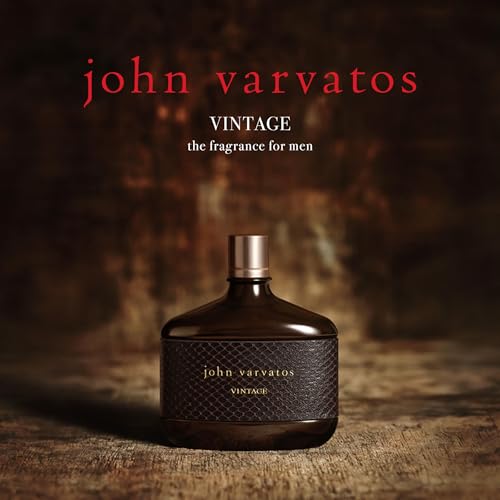 John Varvatos Vintage Eau de Toilette Spray 4.2oz Aromatic Chypre Fragrance with Quince, Patchouli & Tobacco