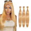 #27 Honey Blonde Straight Hair Bundles 32" - Brazilian Virgin