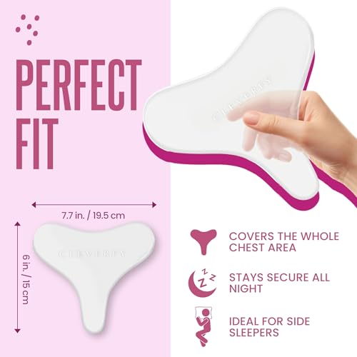 CLEVERFY Silicone Chest Wrinkle Patches – Reusable Anti-Wrinkle Pads
