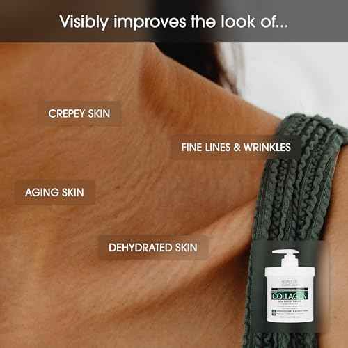Advanced Clinicals Collagen Cream W/Hyaluronic Acid Face Moisturizer + Collagen Body Cream 2pc Skincare Set For Women & Men To Reduce Appearance Of Wrinkles, Fine Lines, & Uneven Skin Tone, 2pc Set