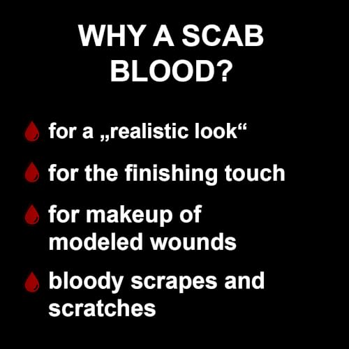 Scab Blood Fake Makeup Kit with Sponge for Halloween Zombie