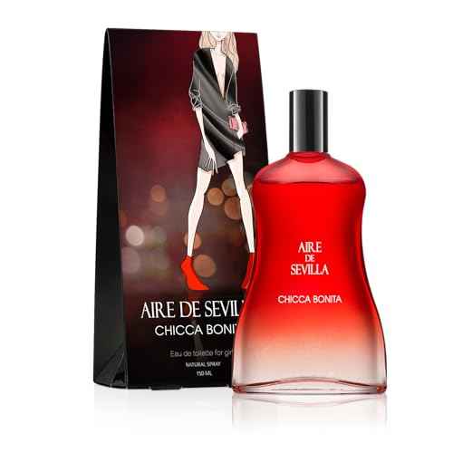 Instituto Espa?ol Aire de Sevilla Chicca Bonita Eau de Toilette Spray for Women, Oriental Floral with Jasmine, 5.1 fl oz, Made in Spain