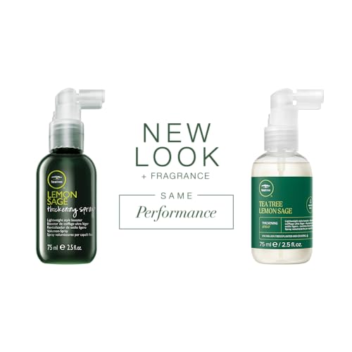 Tea Tree Lemon Sage Thickening Spray, Builds Body + Boosts Volume, For Fine Hair
