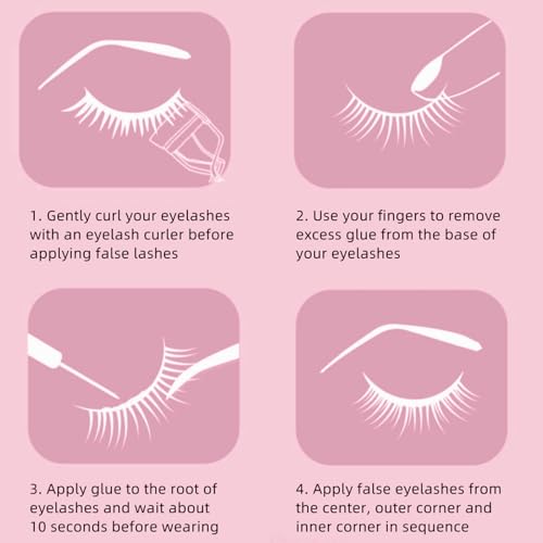 False Eyelashes 20 Pairs 3D Mink Lashes 5 Styles Reusable