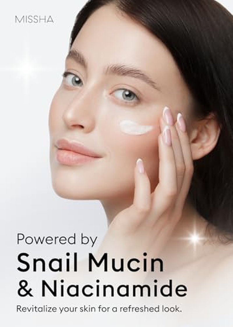 MISSHA Snail Sleeping Mask - Overnight Face Mask for Acne Scars & Dull Skin, 3.71 Fl oz
