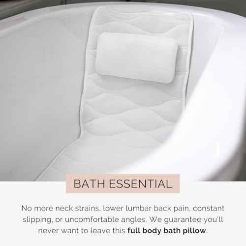 Our Full Body Bath Pillow - Ideal Bathtub Accessory for Relaxing Bath Gifts for Women