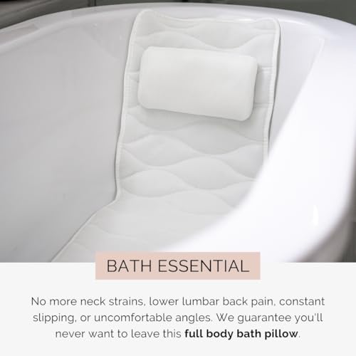 Our Full Body Bath Pillow - Ideal Bathtub Accessory for Relaxing Bath Gifts for Women