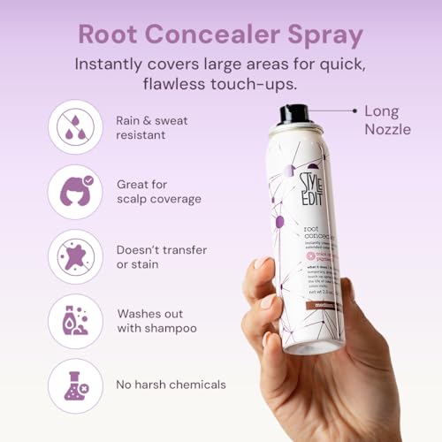 Style Edit Root Touch Up Spray Medium Brown 2oz