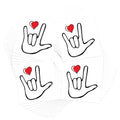 ASL I Love You Temporary Tattoos - 48 Pack