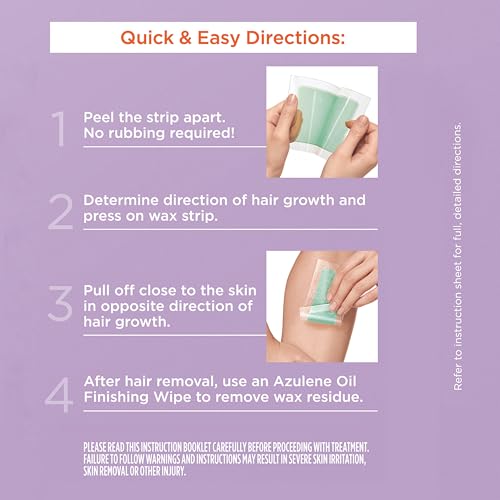 Sally Hansen Wax Strips Face & Bikini Hair Removal Kit 20 Count