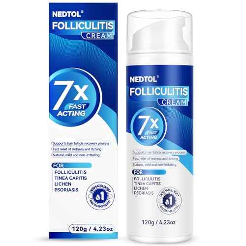 Folliculitis Treatment Cream, 7X Fast-Acting Antibacterial Ointment for Scalp, Face & Body, Relieves Itching, Redness & Bumps, Intensive Skin Therapy ? 120g