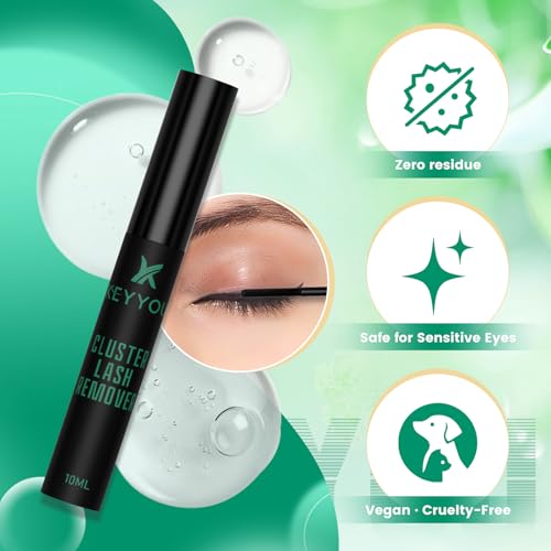 Lash Cluster Remover with Spiral Brush - Fast-Acting Oil Formula