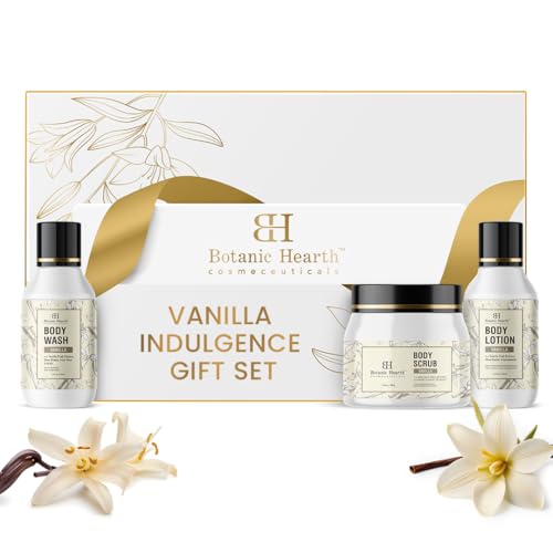 Botanic Hearth Christmas Gift Set For Women & Men | Body Scrub, Moisturizing Body Wash, Nourishing Body Lotion | 3|Piece Set | Birthday, Wife, Girlfriend, Sister | 12.2 Fl Oz