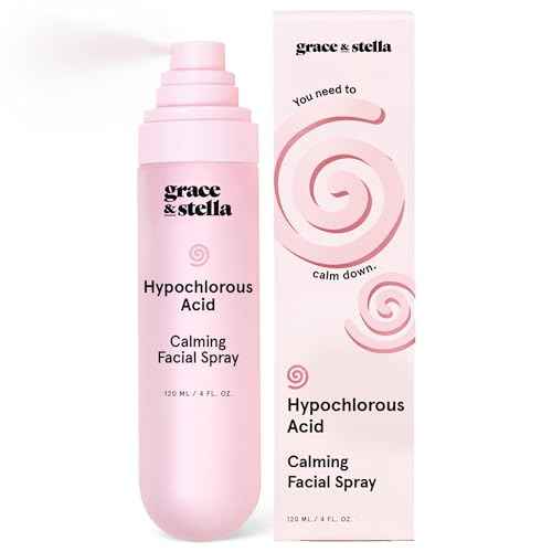 grace & stella Hypochlorous Acid Spray for Face - Acne Spray - Gentle Face Mist to Calm Redness, Flare-Ups, Breakouts, Body Acne, Bacne - Soothing Facial Mist for Sensitive Skin (120ml/4 fl oz)