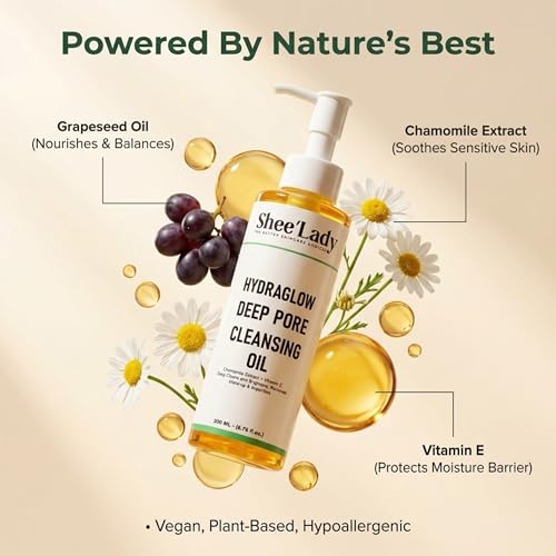 Shee'lady Hydraglow Deep Pore Cleansing Oil - 6.76 fl oz