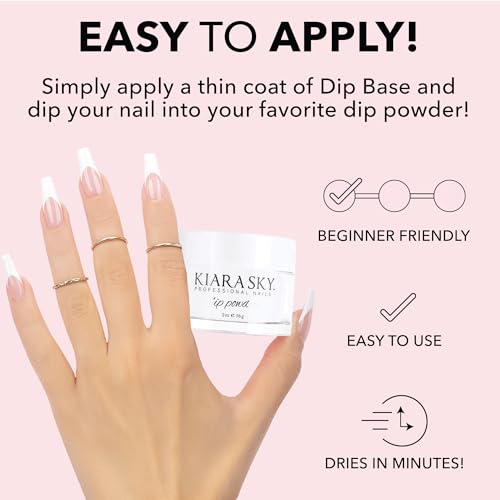 Kiara Sky Clear Dip Powder Essentials 2 oz - Protective Nail Powder