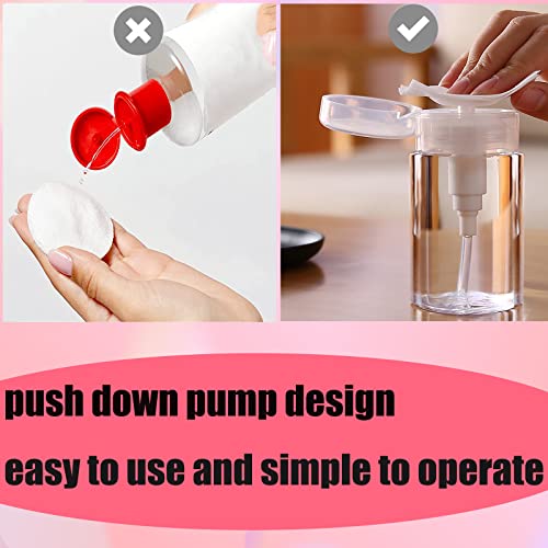 3-Pack 200ML Push Pump Dispenser Bottles Refillable