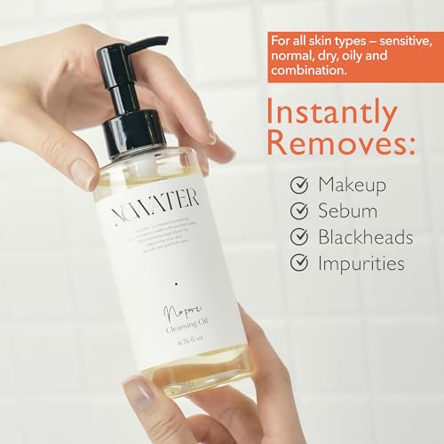 NOWATER Korean Cleansing Oil – Makeup Remover & Pore Cleanser 6.76oz