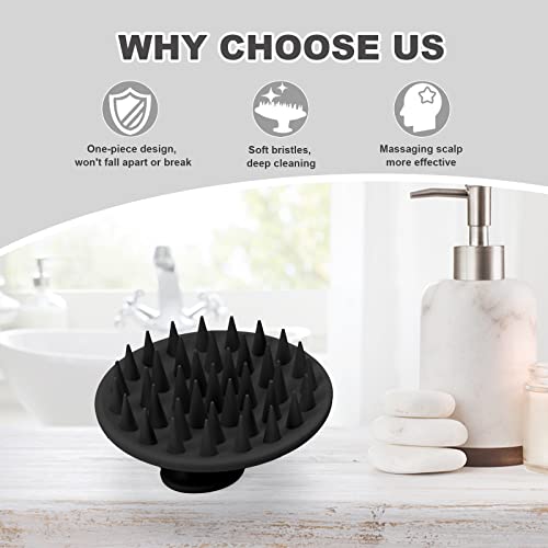 Meartchy Silicone Scalp Massager Brush for Hair Growth