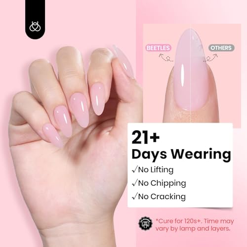 Beetles HEMA-Free Hard Gel - Jelly Pink Builder Gel, 30g