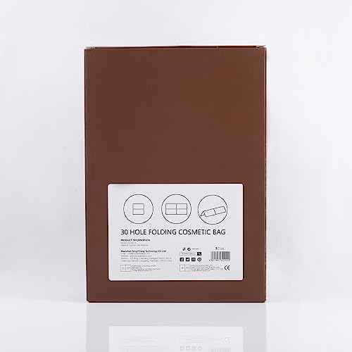 DUcare Makeup Brushes Organizer 30pcs Folding Travel Cases Makeup Brushes Stand-up Cosmetic Bag Artist Storage (only bag)