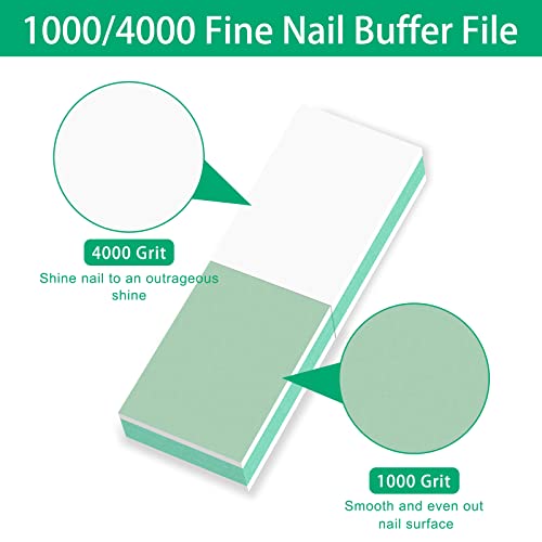 CGBE Nail Buffer Block 1000/4000 Grit - 50 Count Mini Buffers