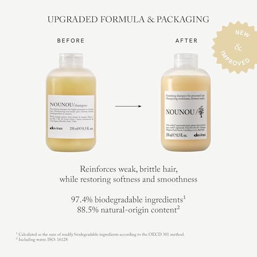 Davines NOUNOU Shampoo for Damaged Hair - Nourishing Cleanser