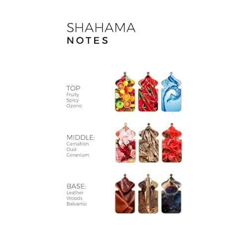 MATIN MARTIN Shahama - Arabian Perfume for Men - Long Lasting Oriental Fragrance with Fruity, Spicy, Oud, Leather Notes - Arabic Cologne - Eau de Parfum - Luxury Gift - Travel Size - 3.4 oz EDP Spray