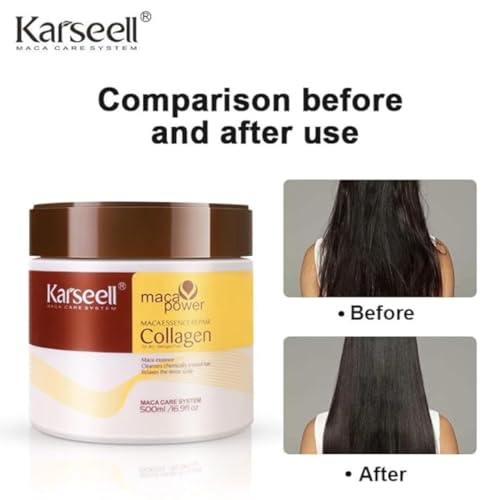 Deep Repair Argan Oil Collagen Hair Mask - 16.9 oz for All Hair Types
