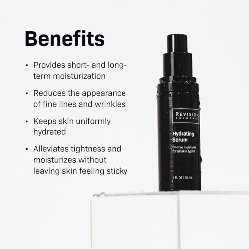 Revision Skincare Hydrating Serum, Moisturizing Anti Aging Serum, Oil Free Formula with Two Forms of Hyaluronic Acid