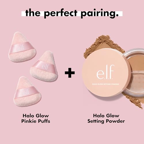 e.l.f. Halo Glow Pinkie Puffs - Set of 3 Mini Powder Puffs