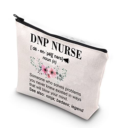 TSOTMO Doctor of Nursing Practice Gift Nursing Graduation Gift for DNP Zipper Pouch Makeup Bag (Solves DNP nurse)