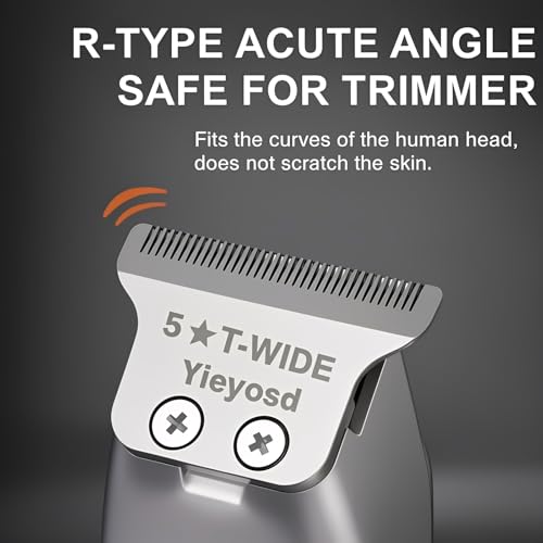 Compatible with Wahl Detailer Blade,2215 Replacement T Wide Blades Fit for Wahl 5 Star Detailer 8081 and Cordless Detailer Li 8171 Trimmer,Stainless Steel,Adjustable Zero-Gap Blade,1Pack.