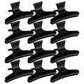 Ondder Butterfly Hair Clips 12-Pack - Salon Styling Clamps
